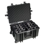 OUTDOOR kuffert i sort med polstret skillevæg 585x410x295 mm Volume: 70,9 L Model: 6800/B/RPD